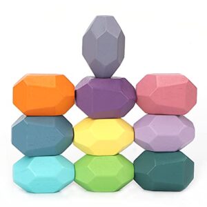 12 PCs Wooden Balancing Stones