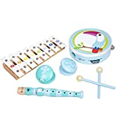 Classic World Wooden Colourful Lacing Beads and String for Toddlers | Under the Sea Animals Woode...