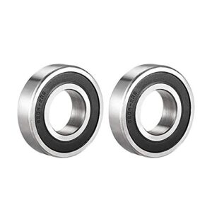 sourcing map 6206-2RS Ball Bearing 30mm x 62mm x 16mm Double Sealed 180206 Deep Groove Bearings