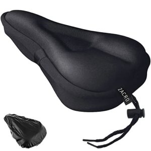 Zacro Bike Seat Cushion Cover - Gel Padded Bike Seat Cover for Men Women Comfort
