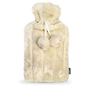 KEPLIN Large Hot Water Bottle Luxury Soft Cover – 2 Litre