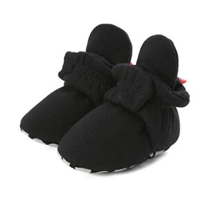 LACOFIA Baby Boys Girls Anti-Slip Soft Sole Slipper Booties Infant Winter Crib Shoes