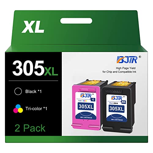 BJTR 305 ink cartridges black and colour Replacement for HP 305XL Printer ink Cartridge 305XL Ink Cartridges for Envy 6000 6010 6020 6032 Pro 6420 6430 DeskJet 2700 2710 2720 2724 Plus 4100 4120 413