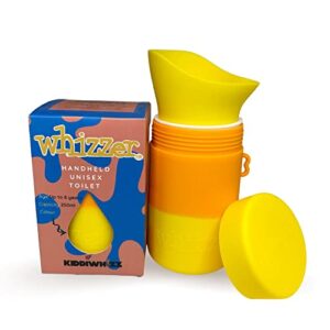 The Whizzer by Kiddiwhizz | Dragons Den Travel Toilet for Toddlers & Kids | Award-Winning Portable Solution for On-The-Go Potty Training | Unisex Holiday Essentials | Up to 8 Years (Yellow Mix)