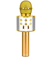 Microphone for Kids, Wireless Microphone Toy for 4-9 Year Old Boy Kid Microphone Machine for Girl...