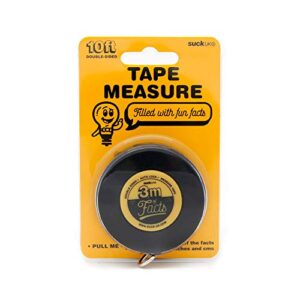 Suck UK | Fact Filled Tape Measure | 3m Double Sided Tape | Novelty Gifts For Boys & Girls | Measuring Tape For Home Improvement or Sewing | Encyclopedia For Children In An Educational Measuring Tape