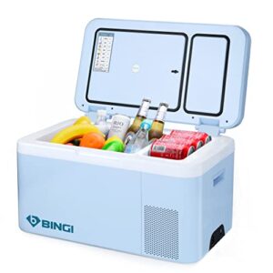 BINGI P3 Portable Refrigerator 25.4Quart(24L) Mini Fridge Freezer Compressor Cooler Small Compact Auto Refrigerator DC12v/24v for Vehicles