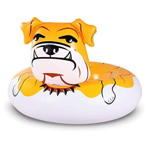 Amazon Brand - Umi Inflatable Bulldog Pool Float for Kids and Adults