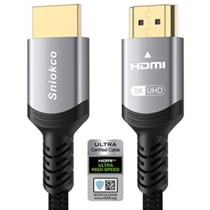 Sniokco 8K HDMI 2.1 Cable 2M