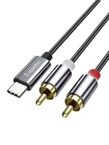 SOOMFON USB C to RCA Audio Cable 2m