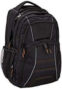 Amazon Basics Laptop Computer Backpack with padded shoulder straps and Organizational compartments for pens