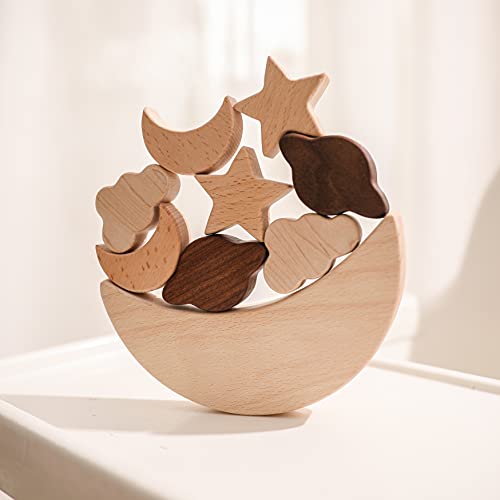 Mamimami Home 9pcs Baby Wooden Toys Balancing Game