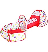 Savieva Foldable Kids Baby Ball Pit, Playhouse Playpen Ocean Ball Pool for Toddler Boys Girls, Po...