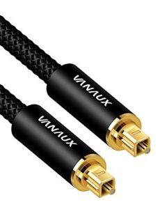 VANAUX Digital Audio Optical Cable Fiber Optic Toslink Cable Compatible with 5.1 Home Theater