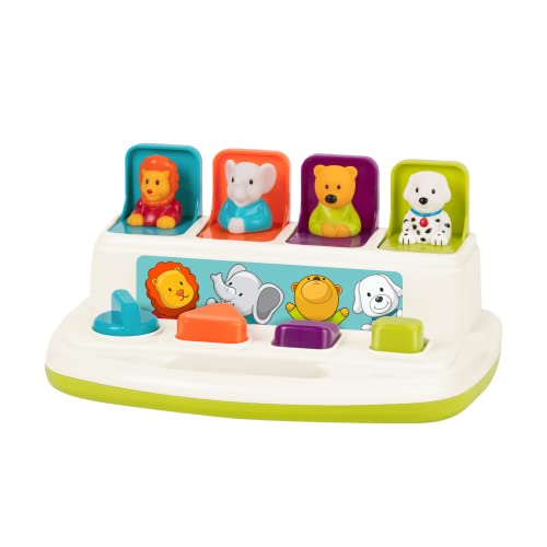 Battat - Pop-up Pals - Color Sorting Animal Push and Pop Up Toy for Kids 18 Months +