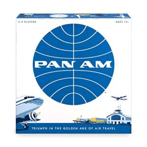 PAN AM Fun Strategy Board Game For The Whole Family - Includes 52 Airplane Miniatures From 4 Distinct Airline Eras (Ages 12+) Ideal for 2-4 Players - Funko 48719 Signature Games