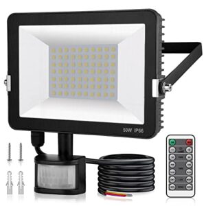 Immver 50W Security Lights Outdoor with IR Remote Control