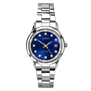 Sekonda Victoria Ladies 27mm Quartz Watchwith Analogue Display and Stainless Steel Bracele