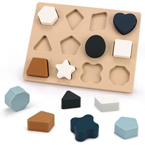 Dream Fun Geometric Shape Sorting Puzzles Montessori Toys for Toddlers Early Development Educational Toys for Preschool Girls Boys - Best Gifts & Toys for Kids
