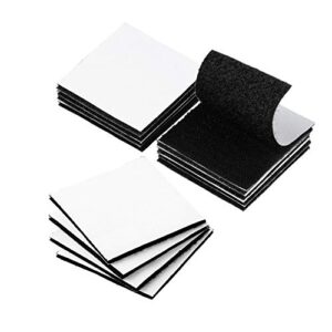 12PCS BRAVESHINE Double Sided Sticky Pads Strong Hook and Loop Self Adhesive Tape Stick on Self Adhesive Fastener Tape for Home