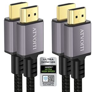 Atvoiti 8K HDMI 2.1 Cable 2M 2Pack