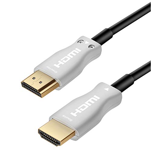 TechExpert HDMI 2.0 Fibre Optic Cable 20 m Supports 4K 60Hz