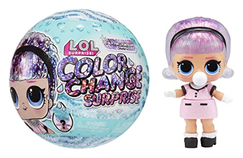 L.O.L. Surprise Glitter Colour Change Doll Set With 7 Surprises - Random Assortment - Including Collectable Doll