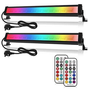 Linke RGB Light Bar 42W Disco Lights Led Wall Washer Light 3350LM Bright Adjustable Remote Control RGB Lights for Bar Party Stage Garden BBQ Halloween Christmas Festival Decorative Lighting