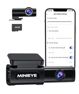 MINIEYE C2L Dash Cam Front and Rear 4K+1080P