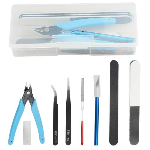 WMYCONGCONG 8 PCS Gundam Model Tools Kit Modeler Basic Tools Hobby Building Tools Kit for Buildings Cars Airplanes Model Assemble Building Repairing and Fixing
