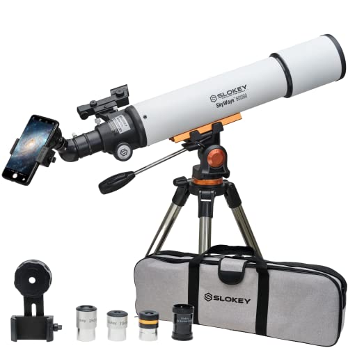 Slokey 60090 Professional Astronomical Refractor Telescope for Adults - Powerful and Portable: 24x-300x - Easy to Use - Astronomical Telescopes for Beginner Adults