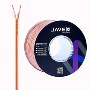 JAVEX Speaker Wire 12-Gauge [3.38mm2][0.16mm Strands Oxygen-Free Copper 99.9%] Stranded Copper