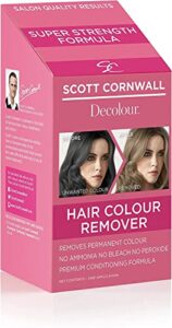 Scott Cornwall Decolour Hair Colour Remover For Dyed Hair Removes Unwanted Permanent Hair Colou