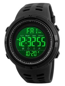 RSVOM Mens Digital Watch - 50M Waterproof Men Sports Watches