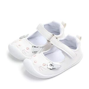 LACOFIA Baby Girls Mary Jane Flats Infant Anti-Slip First Walking Shoes