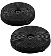 Cooker Hood Carbon Filters CF-D Replacement for TopStrong Cooker Hood UKGV1360, TL11C60, Pack of 2