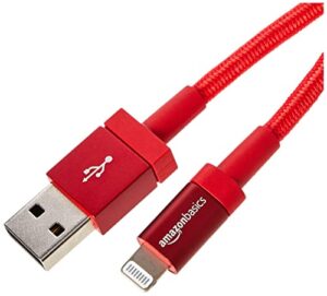 Amazon Basics Nylon Braided Lightning to USB A Cable - MFi Certified iPhone Charger