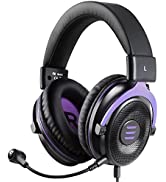 EKSA E900 Pro 7.1 PC Gaming Headset with Mic - PS4 PS5 Headsets with Detachable Microphone, USB &...