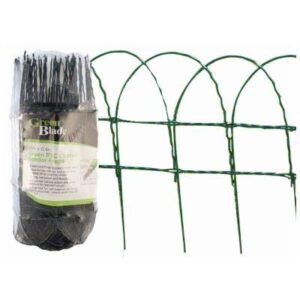 garden mile® Garden Log Roll Green Wire Border Fencing Edging Decorative Fencing Patio Waterproof Border Flowerbed Lawn Edging (40cm x 10m Green Wire)