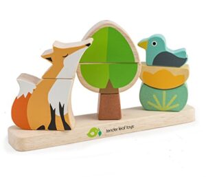 Tender Leaf Toys Foxy Magnetic Stacker - Wooden Stacking Block Se