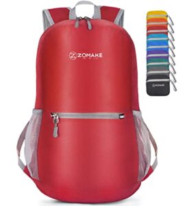 ZOMAKE Ultra Lightweight Foldable Backpack - Packable Foldable Rucksack 20L Small Packable Backpcks Walking Rucksacks Water Resistant Travel Daypack For Men Women Outdoor Camping Hiking