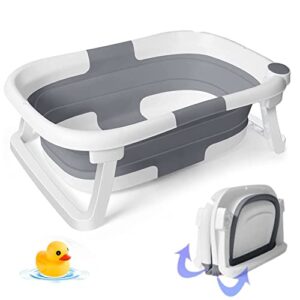 Foldable Baby Bath Tub with Free Baby Bath Toy