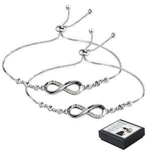 SwirlColor 2 Infinity Bracelets