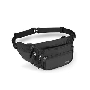 ProCase Bum Bag Waist Fanny Pack for Men Women Ladies with 6 Pockets and Adjustable Belt Large Dog Bumbag for Dog Walking Running Hiking Cycling Travel Holiday Festival Christmas Disney