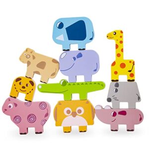 Berry President Animal Stacking Toy Wooden Blocks Set