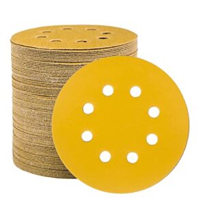 STEBRUAM 100pcs 125mm sanding discs