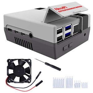 DVOZVO Retro Gaming Nes4Pi Case for Raspberry Pi 4 Model B