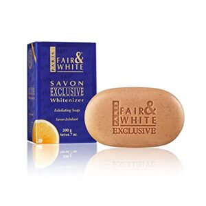 Fair and White Exclusive Exfoliating Soap | 7 oz / 200 g | Skin Brightening Bar