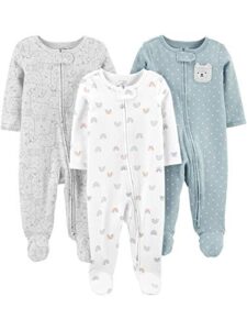 Simple Joys by Carter's Unisex Babies' Cotton Footed Sleep and Play