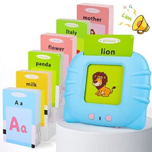 Talking Flash Cards Sensory Toys for 1 2 3 4 5 Year Old Baby Boys Girls